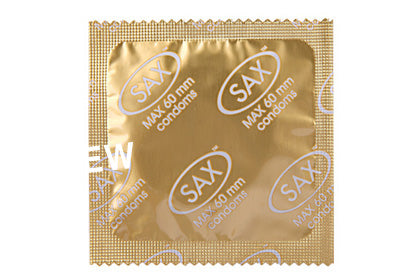 Sax Max Fit Condoms 60mm -  Clip Lock Bag of 144