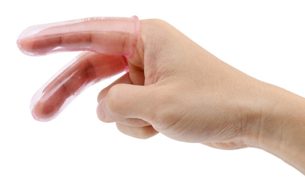 3X Smooth Fingerdom Twins - Pink Purple Clear or White